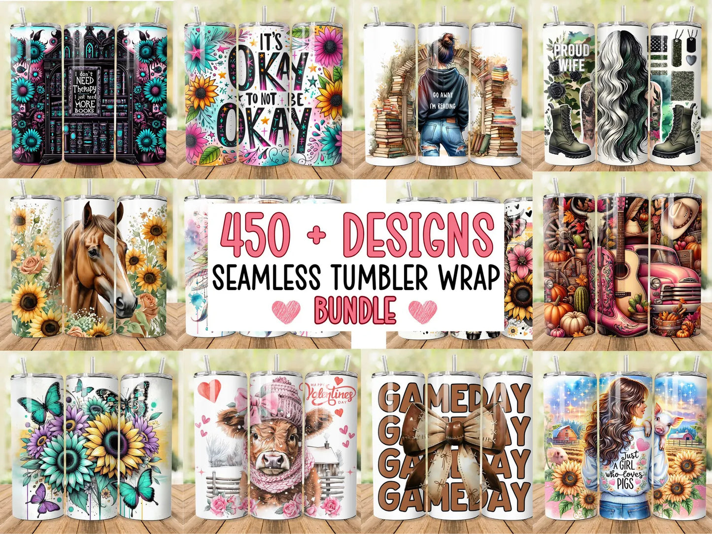 450 Plus Tumbler Wrap Bundle
