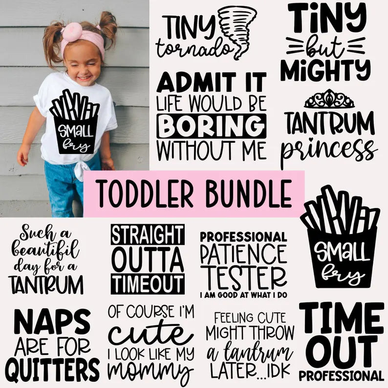 Toddler SVG PNG Bundle