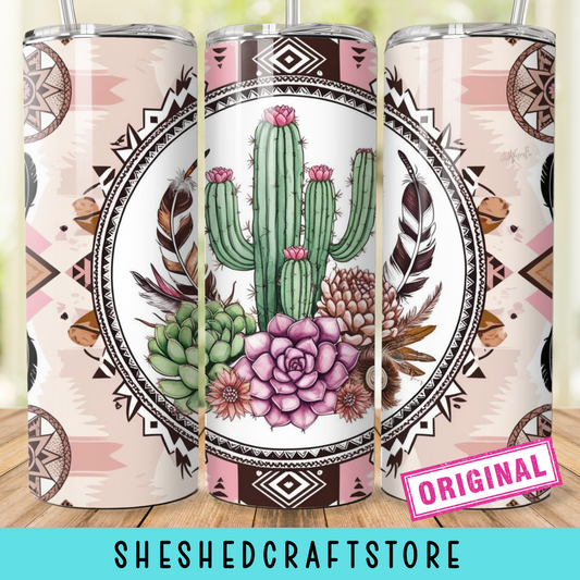 Boho Western Aztec Tumbler Wrap