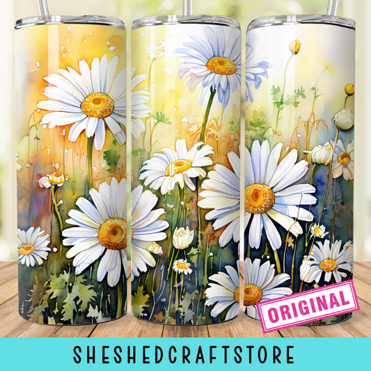 Boho Daisy Tumbler Wrap