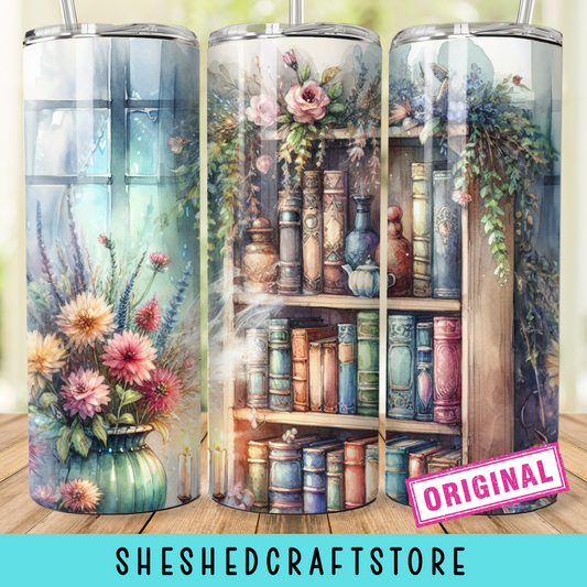 Wildflowers Book Tumbler Wrap