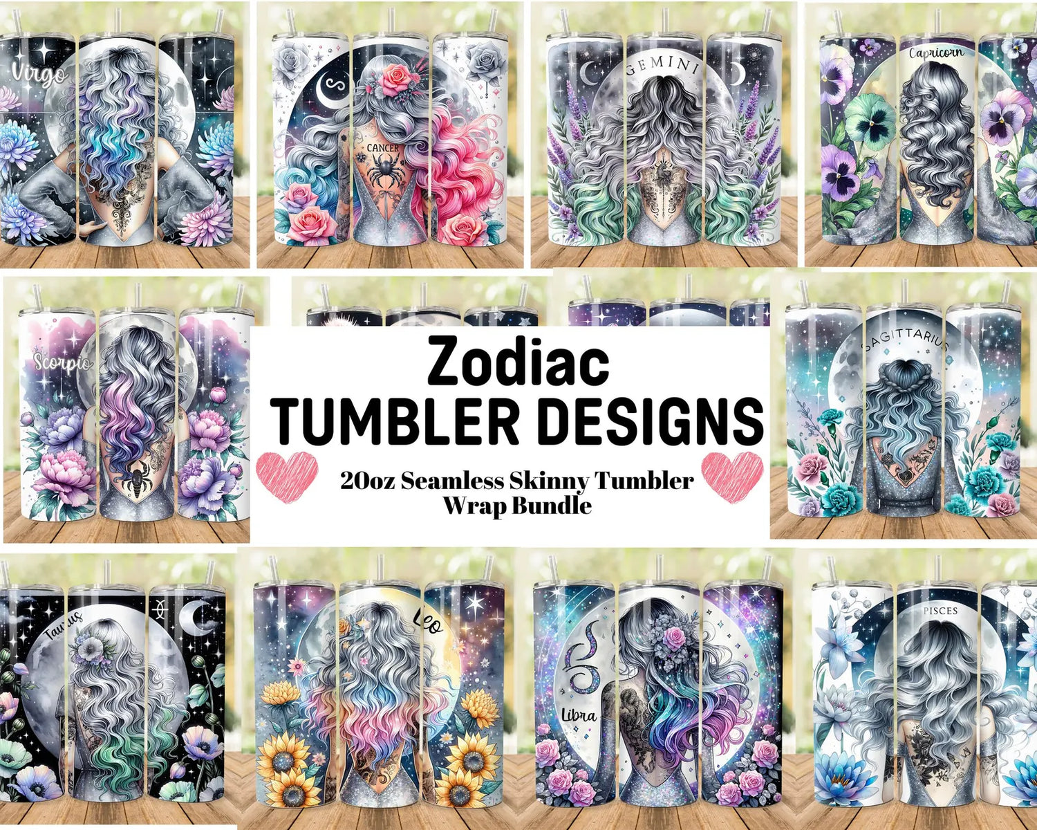 Zodiac Tumbler Wrap 