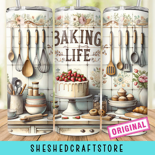 Baking Life Tumbler Wrap