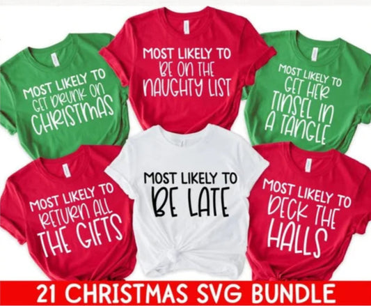 Most Likely To Christmas Bundle SVG