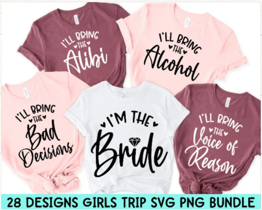 I'll Bring The Bridal Party Shirt SVG Bundle