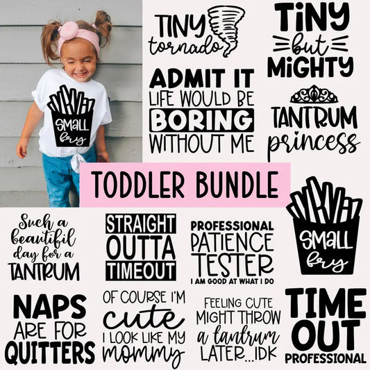 Toddler SVG PNG Bundle
