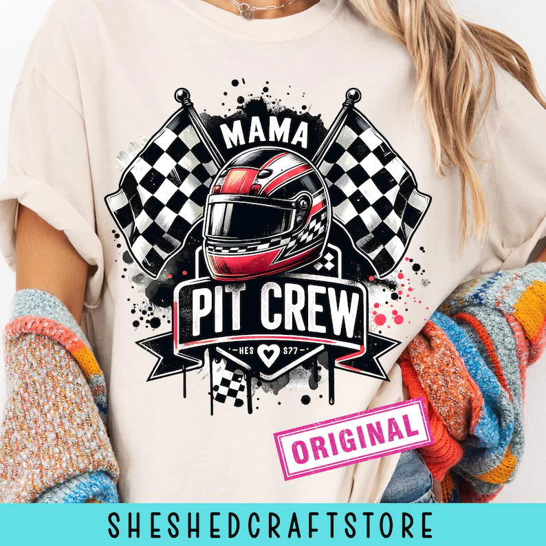 Pit Crew Mama PNG