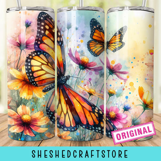 Monarch Butterfly Tumbler Wrap 